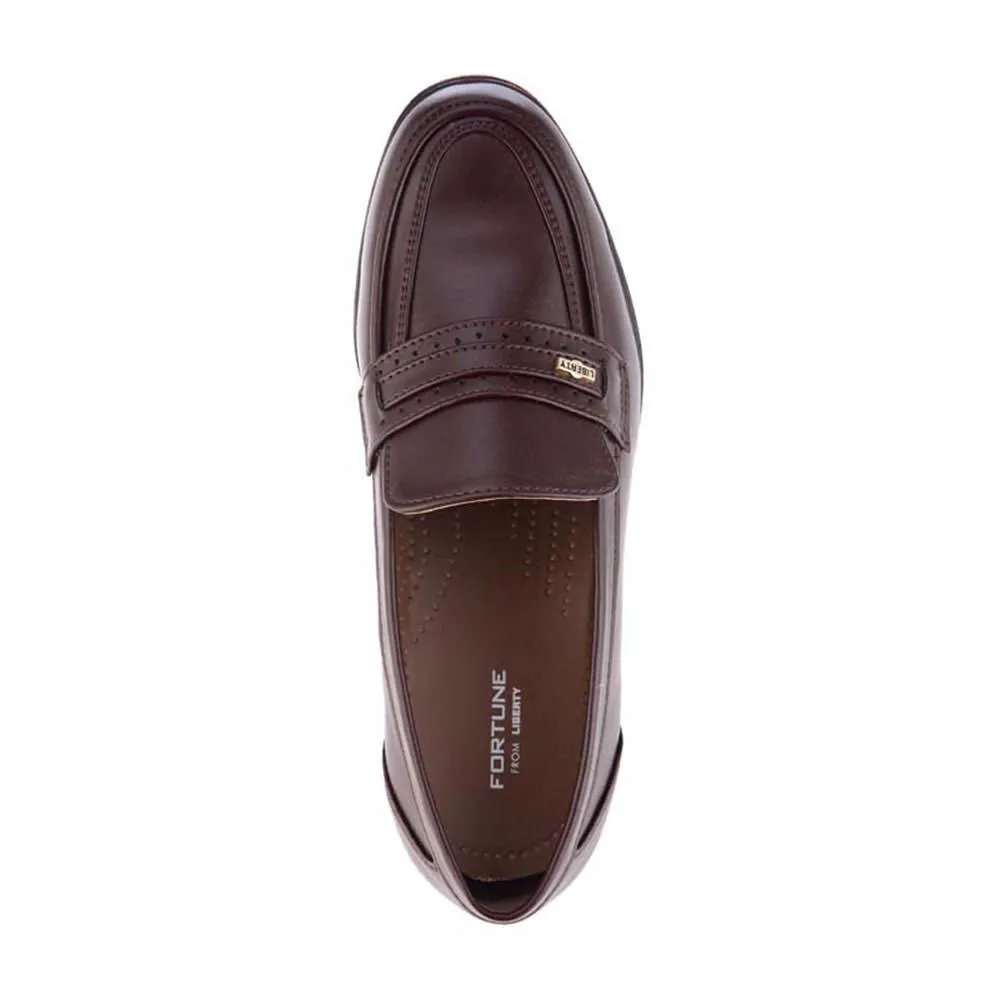 Fortune (Brown) Classic Loafer Shoes For Men ARMANI By Liberty Work Weekend Outing