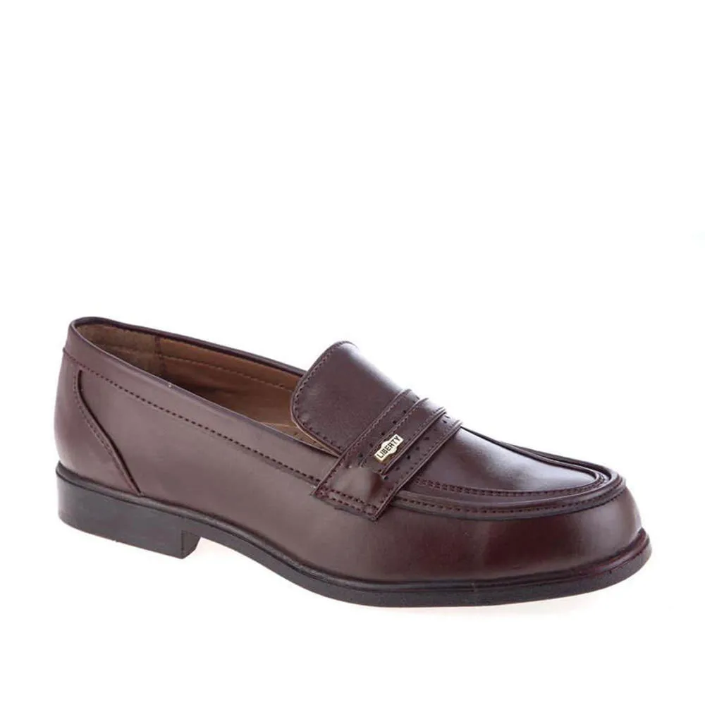 Fortune (Brown) Classic Loafer Shoes For Men ARMANI By Liberty Light Steps Soft Guard