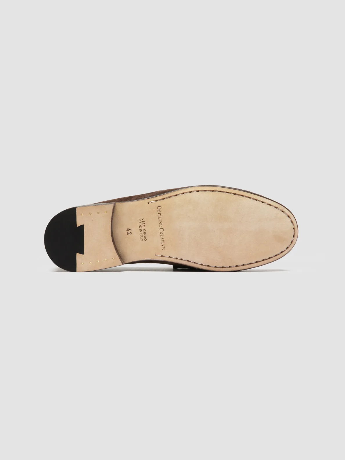 BALFRON 002 - Dark Brown Suede Penny Loafer Moisture wicking Slip On Style