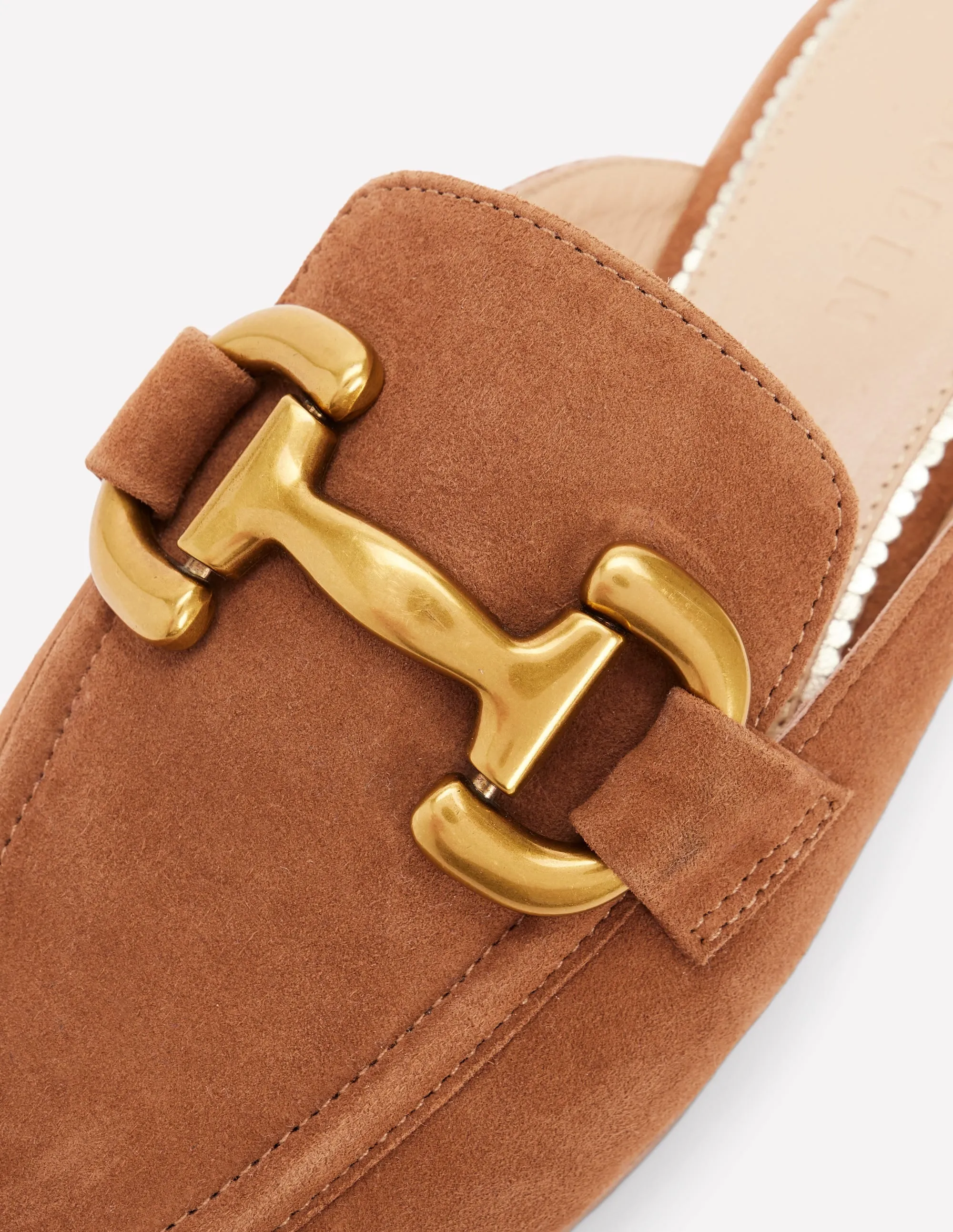 Street Guard Cork Footbed Iris Snaffle Mule Loafers-Tan