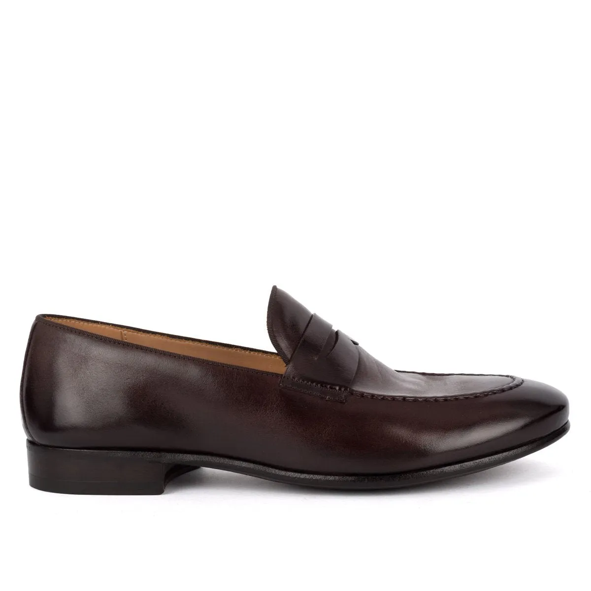 BRIAN 61011<br>Dark brown horse loafers Book Lane Grip Step