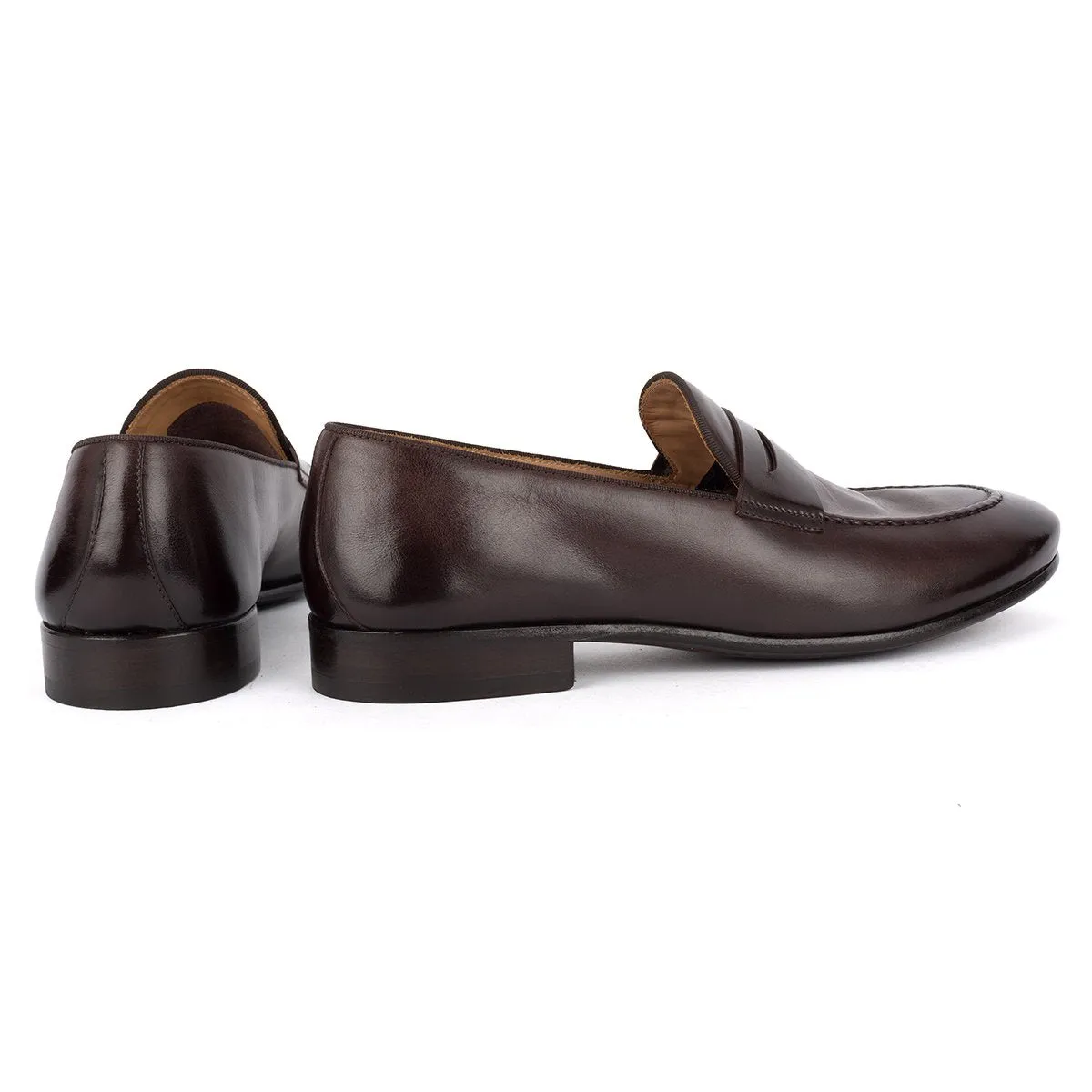 BRIAN 61011<br>Dark brown horse loafers Safe Power Washable