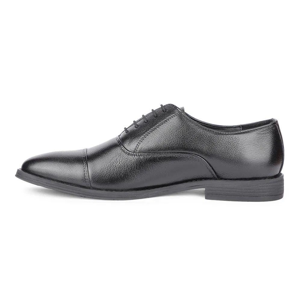 Healers Formal Black Lacing Derby Shoes For Men S201-04 By Liberty Clean Cut