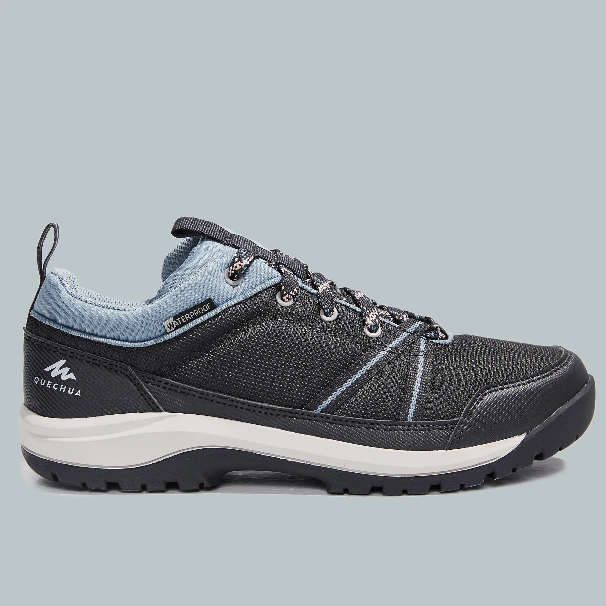 Quechua Women's Waterproof Hiking Boots NH100 Low WP Comfortable Support All Terrain Comfort