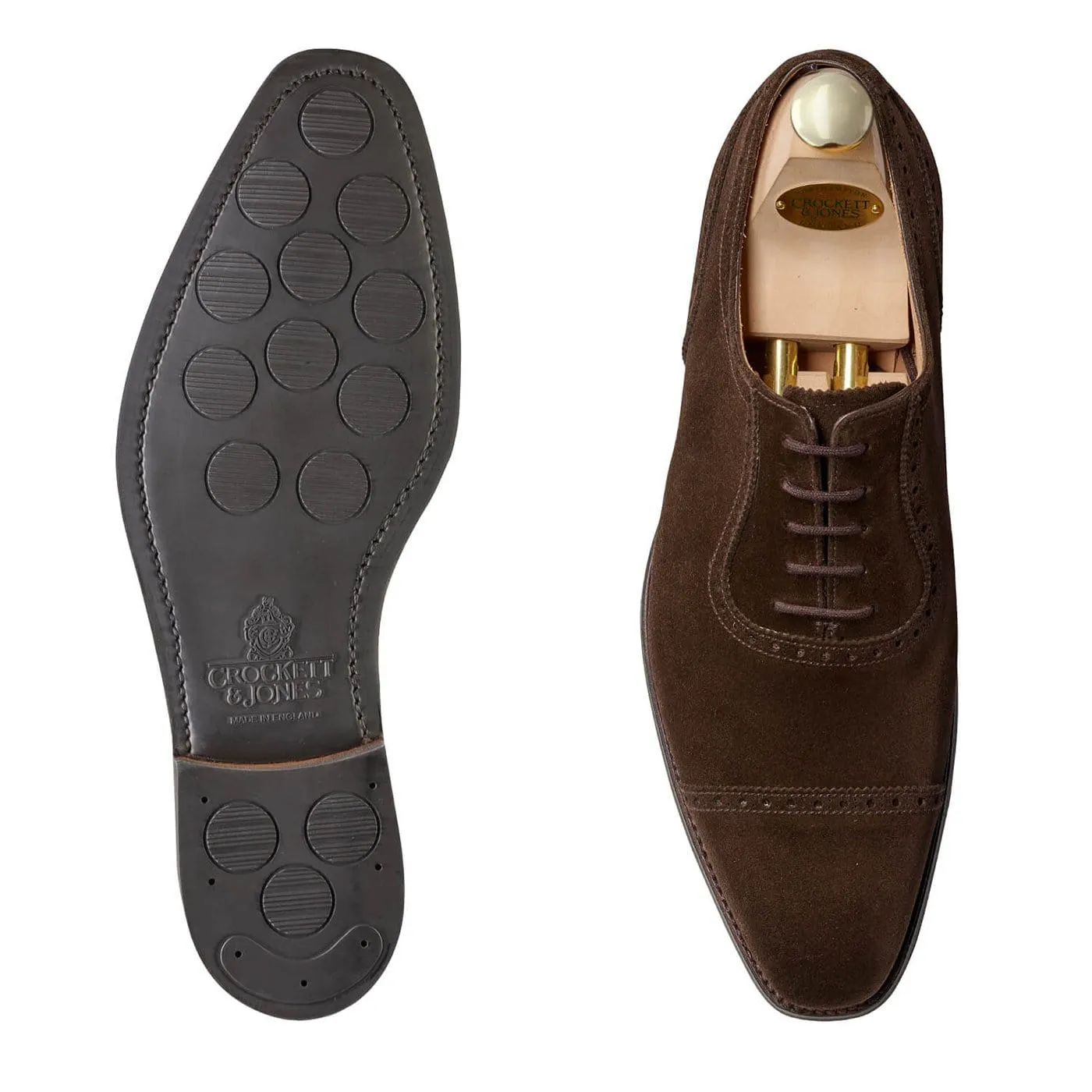 Reliable Fit Westbourne Dark Brown Calf Suede