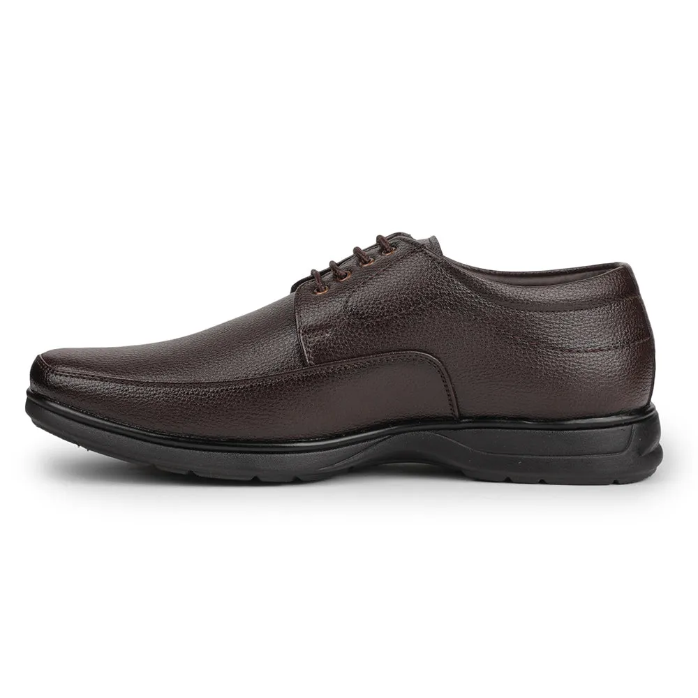 Fortune Brown Formal Lacing Derby Shoes For Men HOL-131E By Liberty Wedding Look