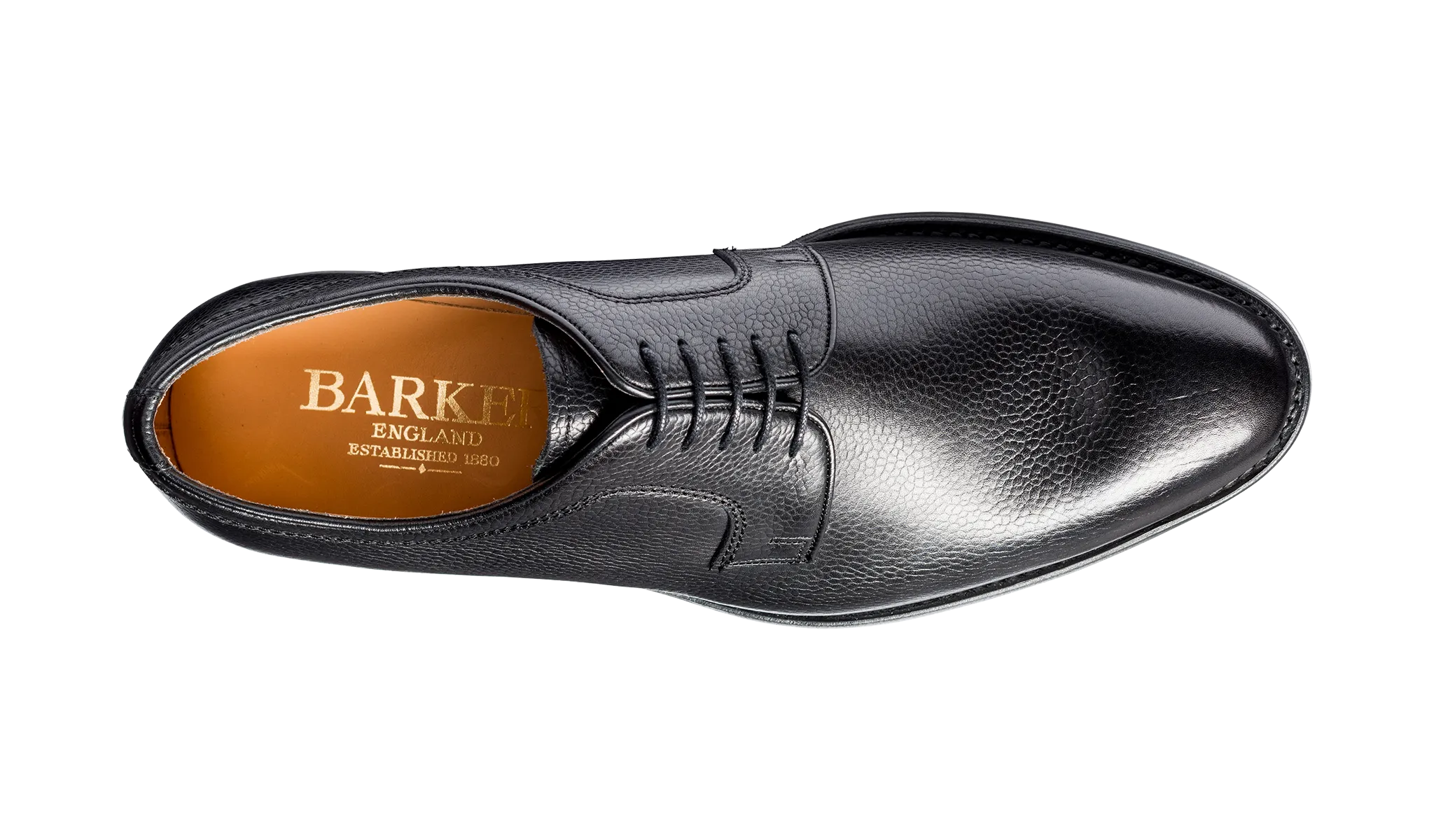 Skye - Black Grain Derby Classic Comfort Footwear Essential