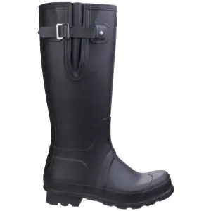Hunter Mens Original Side Adjustable Wellington Boots Black Ready for the Storm