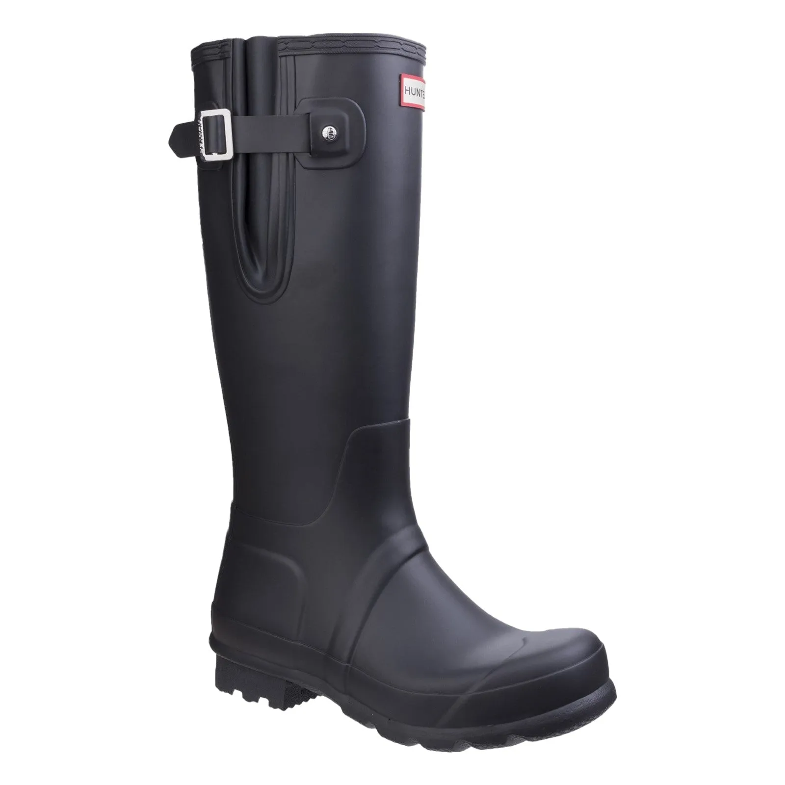 Hunter Mens Original Side Adjustable Wellington Boots Black All Purpose Wear