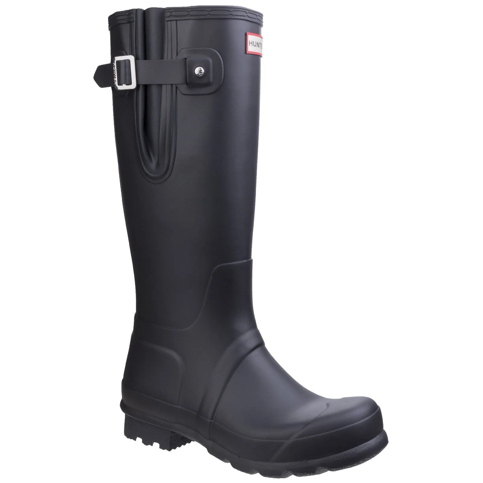 Practical Design Hunter Mens Original Side Adjustable Wellington Boots Black