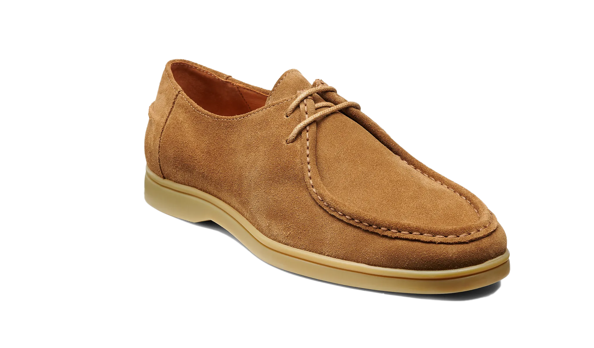 Office Shoes Party Style Vigo - Tan Suede Caramel Sole
