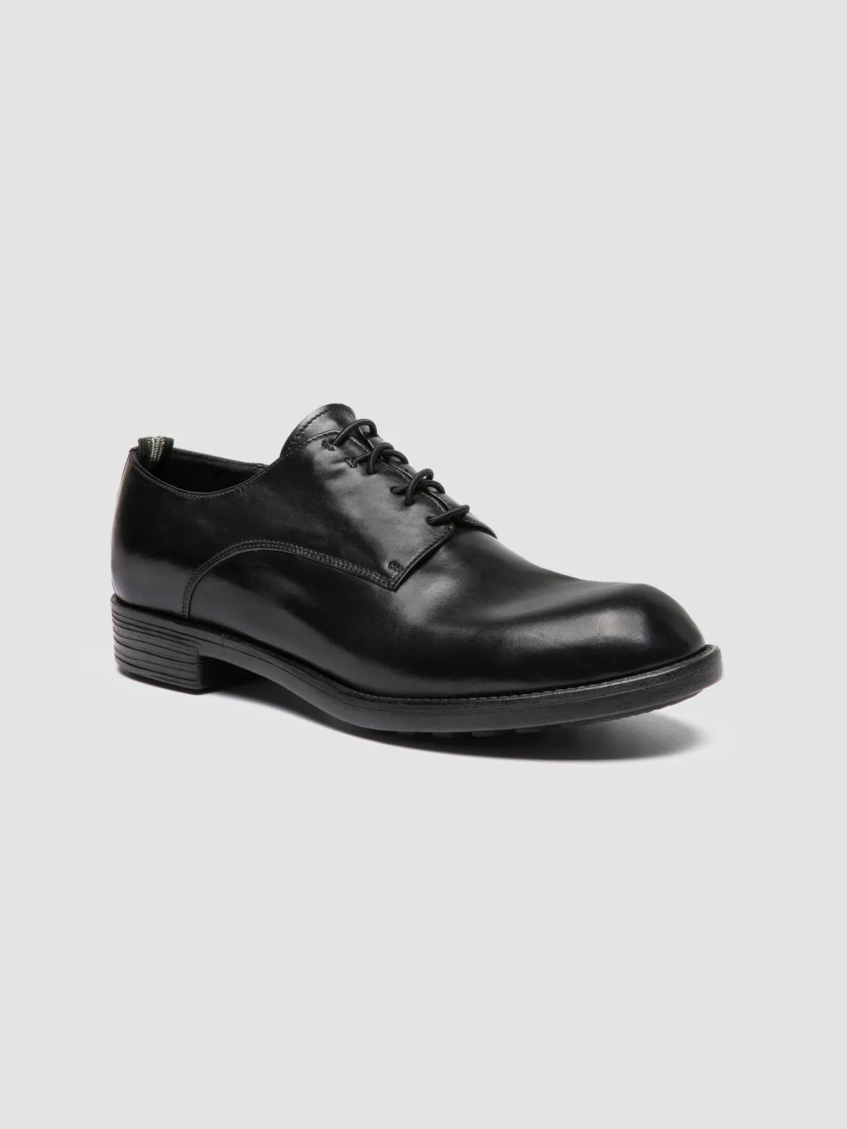 DIARY 009 - Black Leather Derby Shoes Trend Style