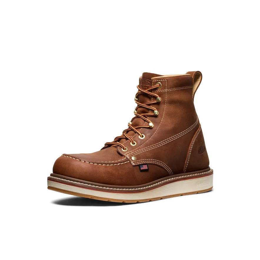 Men's Liberty 6" Boot (Soft Toe)  |  Leather Brown/Birch Foot Control
