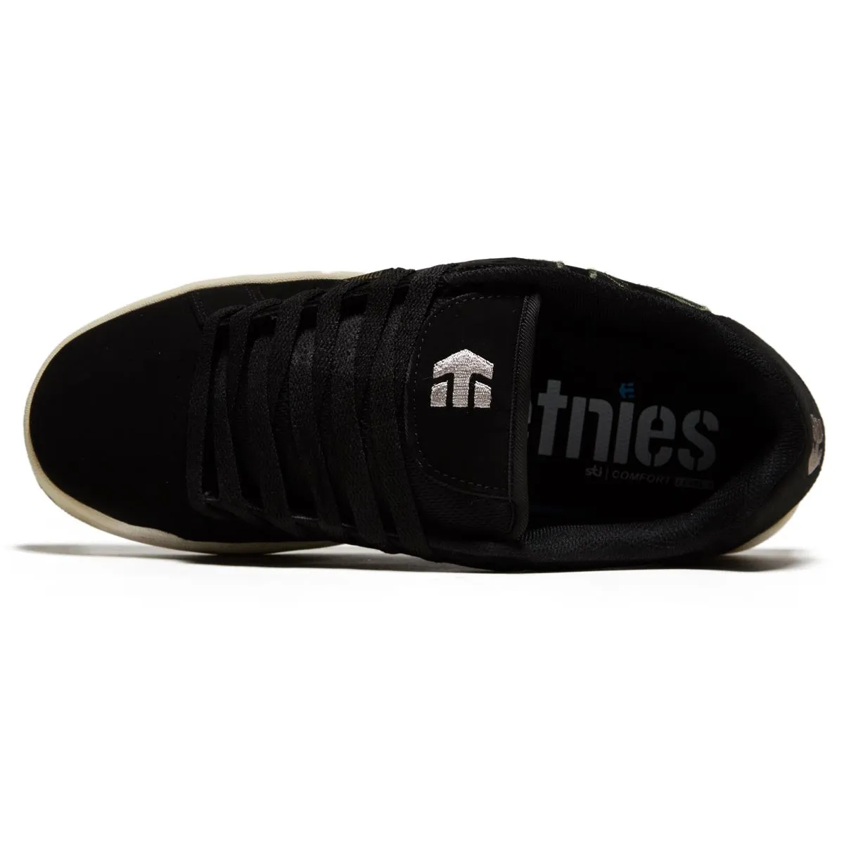 Breathable wear Etnies Fader Shoes - Black/Green