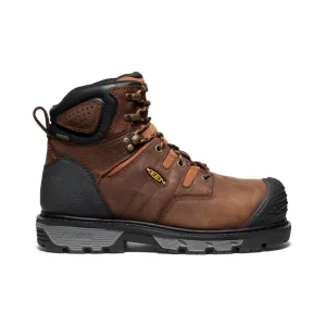 Fast Hiking Men's Camden 6" Waterproof Boot (Carbon Toe)  |  Leather Brown/Black