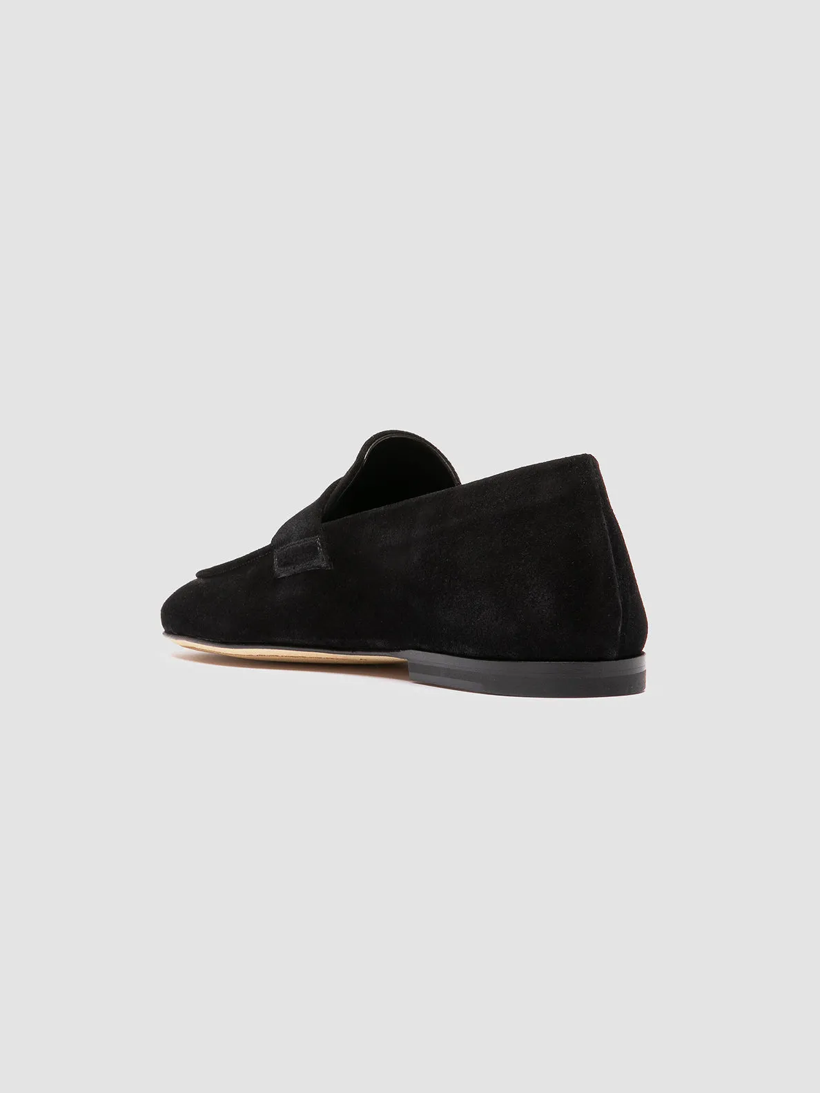 Swift Flow Comfortable Walking AIRTO 001 - Black Suede Loafers