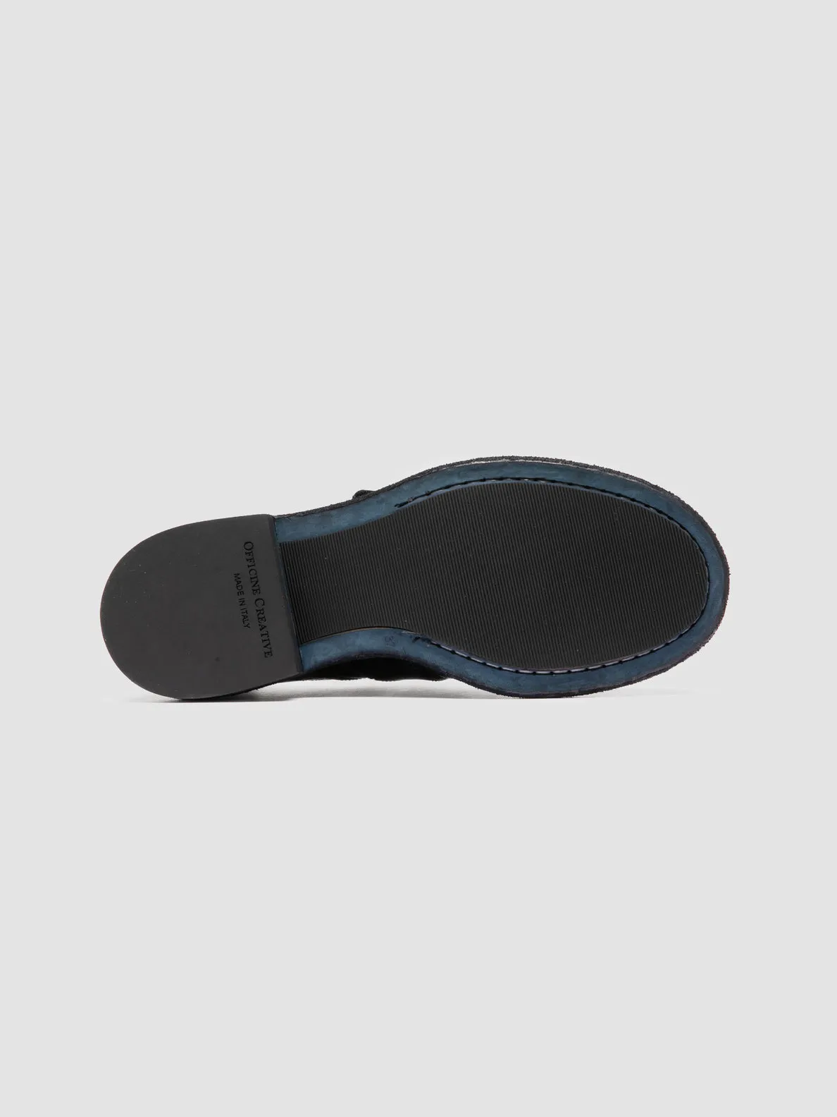 RUGGED 111 - Navy Leather Monk Shoes Ventilated Design