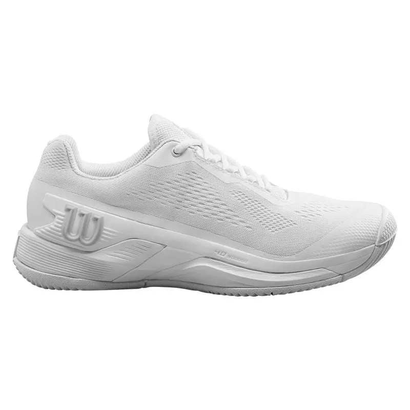 Wilson Women's Rush Pro 4.0 Tennis Shoes White White Hot Mood Secure fit