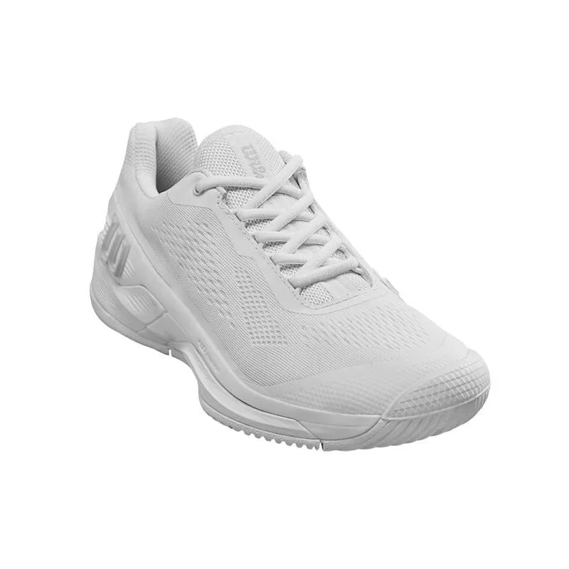 Airport Easy Safe Land Wilson Women's Rush Pro 4.0 Tennis Shoes White White