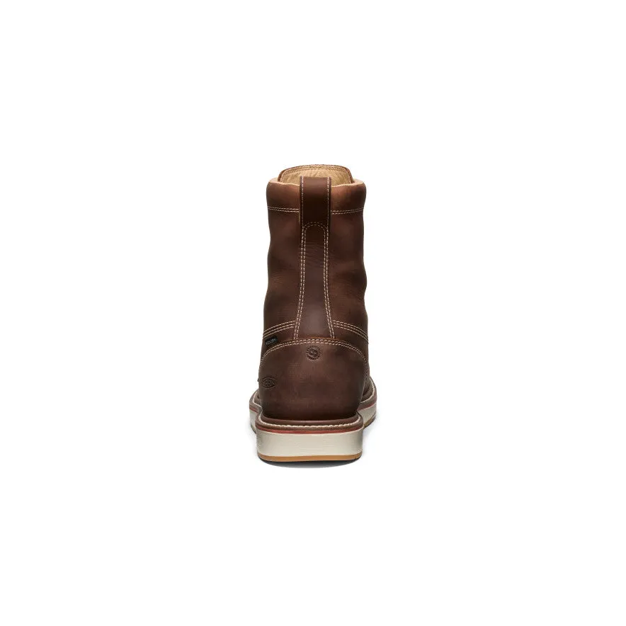 Slope Ready Outdoor Comfort Men's Liberty 8" Waterproof Boot (Carbon Toe)  |  Chestnut/Gum