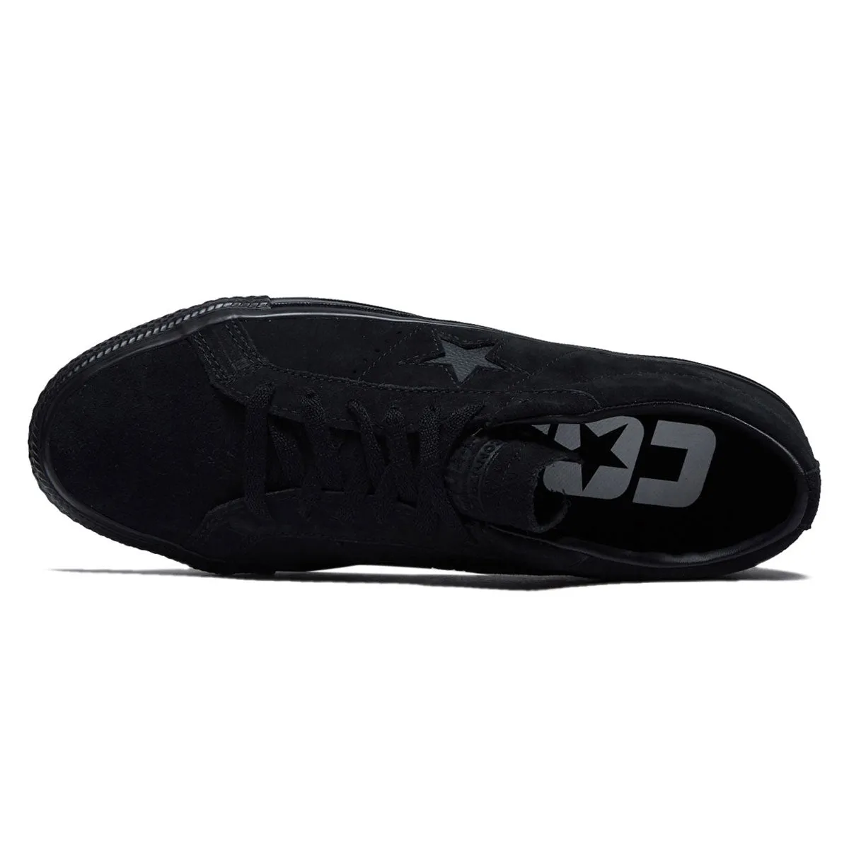 Casual Rider Lifestyle Fit Converse One Star Pro Ox Shoes - Black/Black/Black
