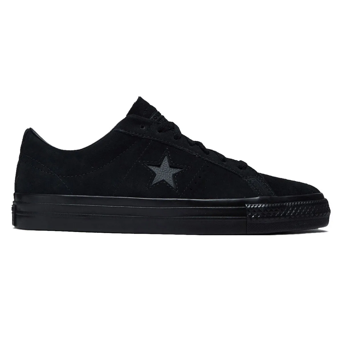 Converse One Star Pro Ox Shoes - Black/Black/Black Active Ride Fit Quick Action Fit