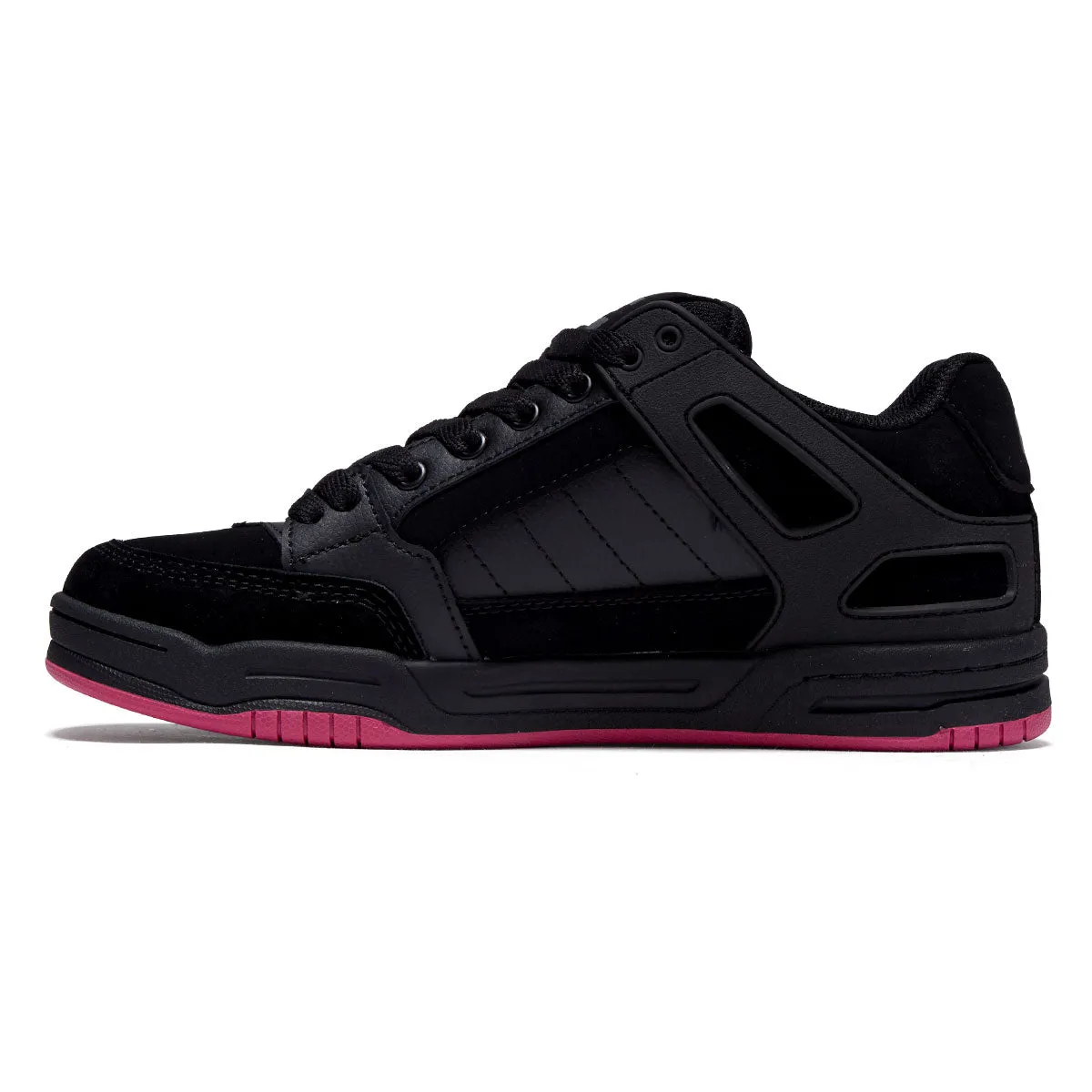 Responsive Cushion Comfortable Breathability Globe Tilt Shoes - Black/Black/Pink