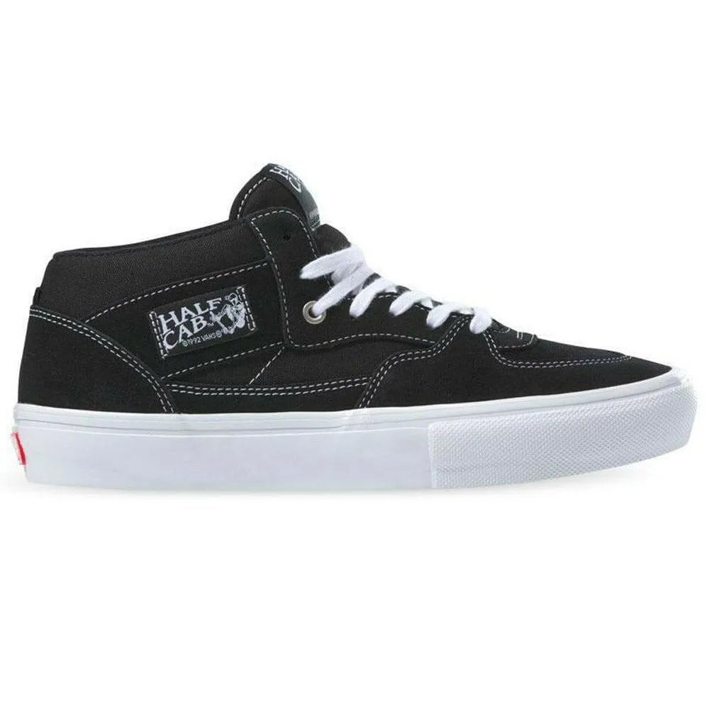 Cushioned Support Soft Step Vans - Skate Half Cab Shoes Black/White