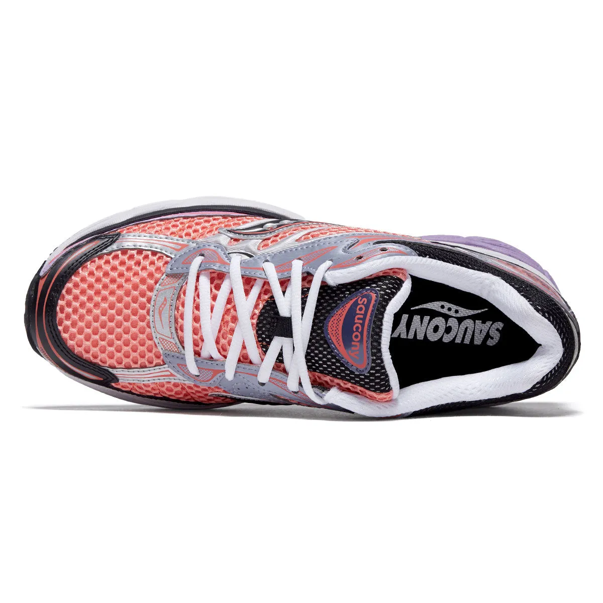Saucony Progrid Omni 9 Shoes - Pink/Purple Comfort Lining Performance Step