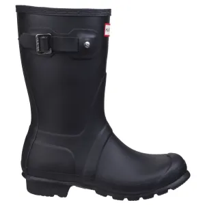 Waterproof Trail Good Grip Hunter Womens Original Short Wellington Boots Black