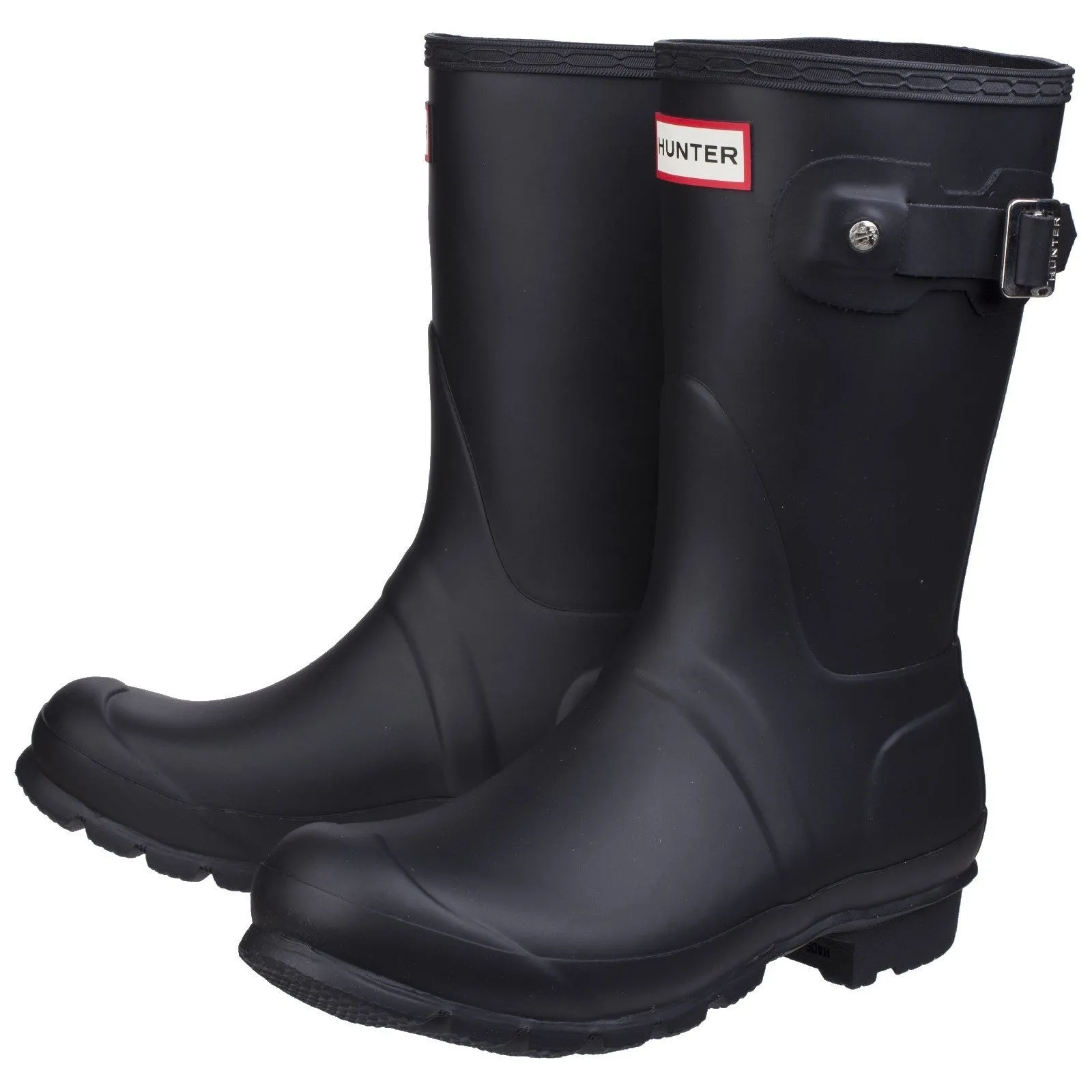 Instant Walking Hunter Womens Original Short Wellington Boots Black