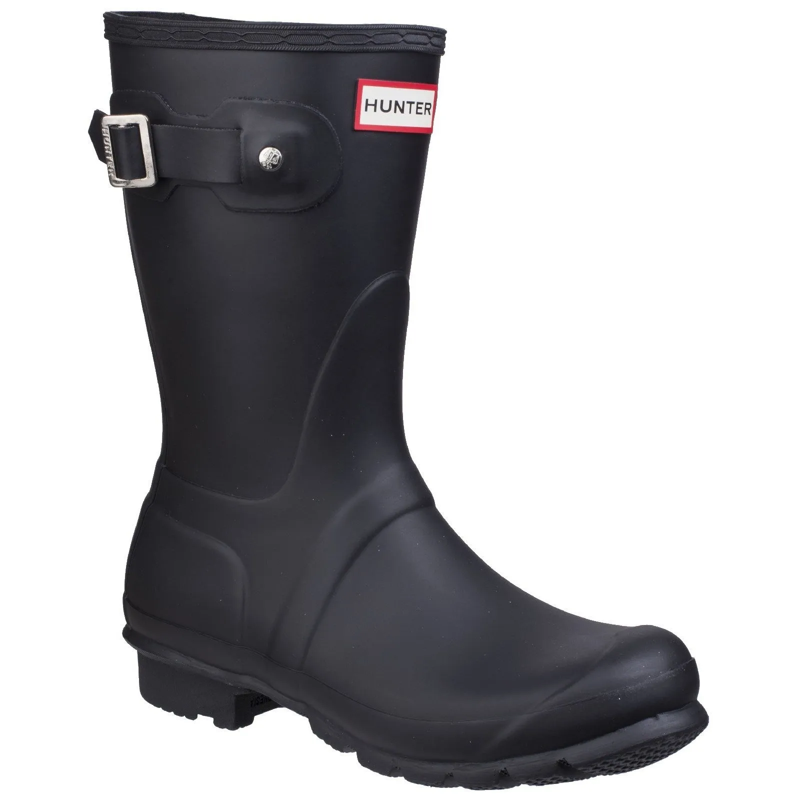 Hunter Womens Original Short Wellington Boots Black Outdoor Walk Fit Chilly Boot Fit