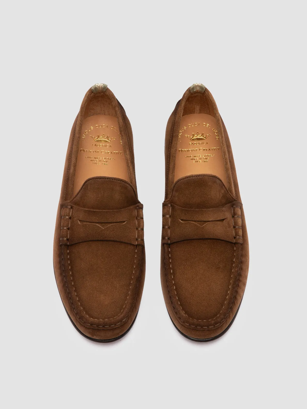 Walk Safe BALFRON 002 - Brown Suede Penny Loafer