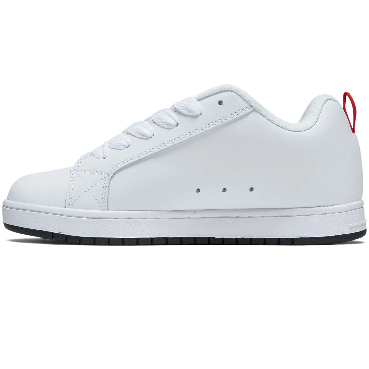 DC Court Graffik SQ Shoes - White/Black/Black All Terrain Ride Fit Street Vibe