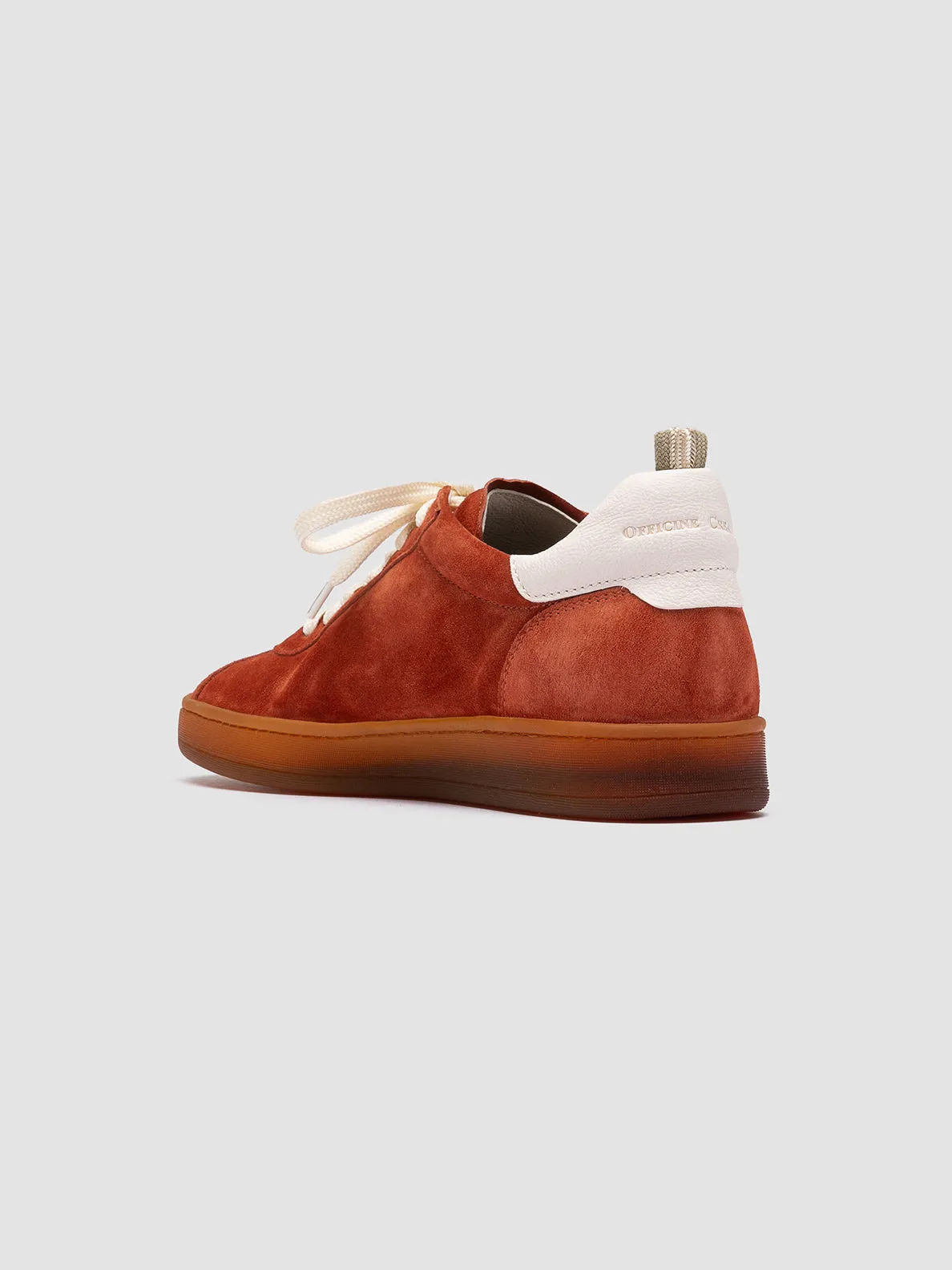 Wave Flow DESTINY 101 - Red Leather and Suede Sneakers