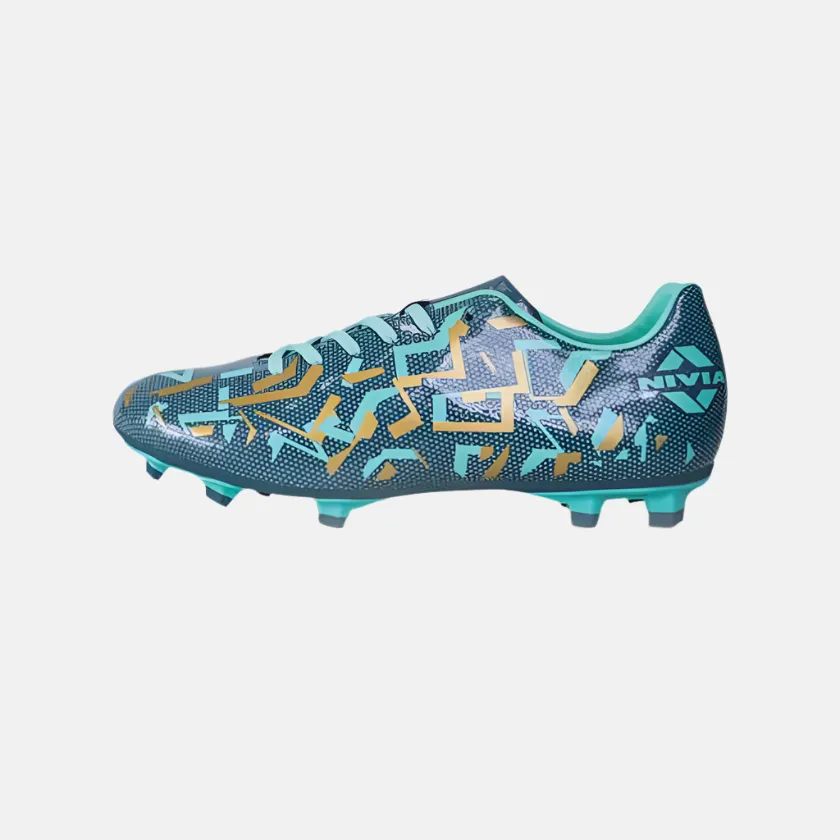 Nivia Encounter 10.0 Kids Unisex Football Shoes -Hunter Green Cushioned Insole Snug fit