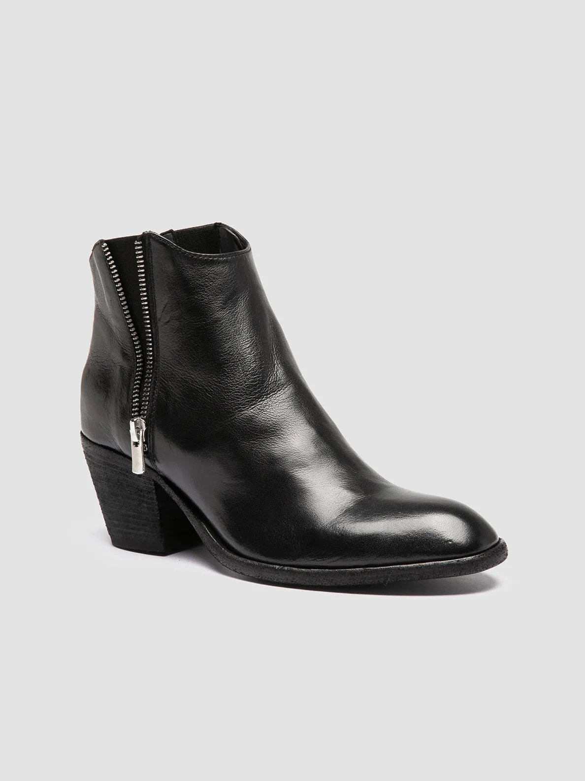 Concert Mood SYDNE 015 - Black Leather Ankle Boots