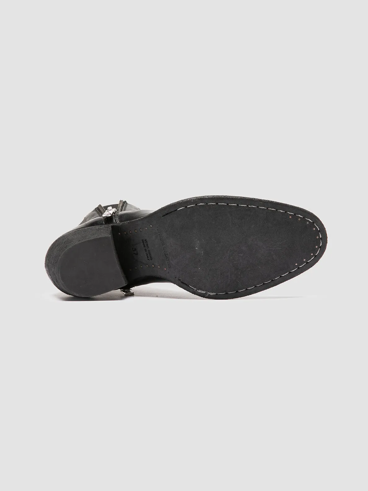 SYDNE 015 - Black Leather Ankle Boots Wardrobe Base Cold Guard
