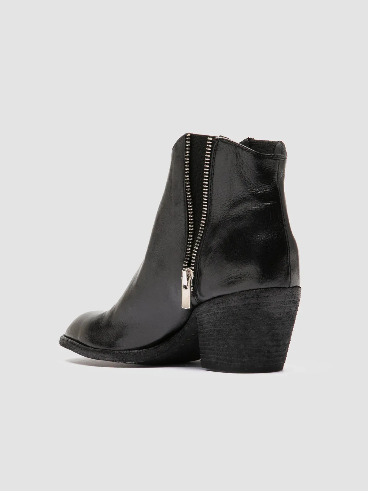 Comfort Shank SYDNE 015 - Black Leather Ankle Boots