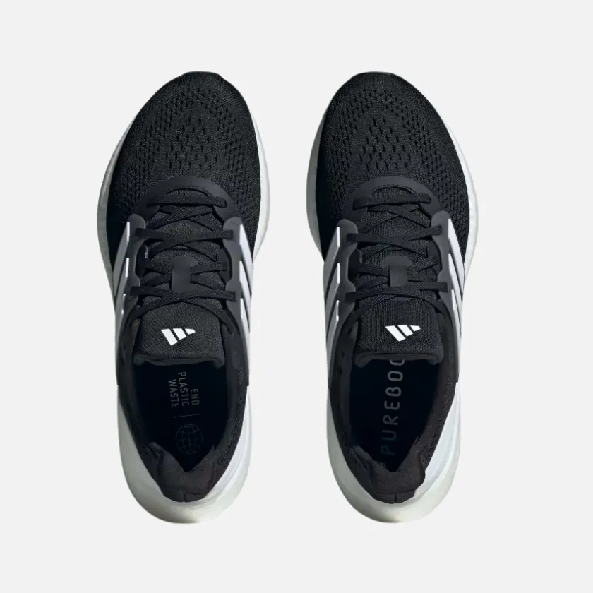 Adidas Pureboost 23 Men's Running Shoes -Core Black/Cloud White/Carbon comfortable shoe feel lugged outsole running shoes