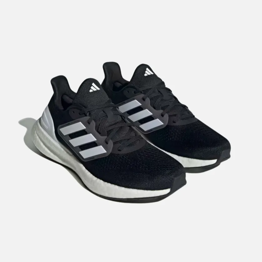 Adidas Pureboost 23 Men's Running Shoes -Core Black/Cloud White/Carbon running in a lagoon area shoes competitive runner shoes
