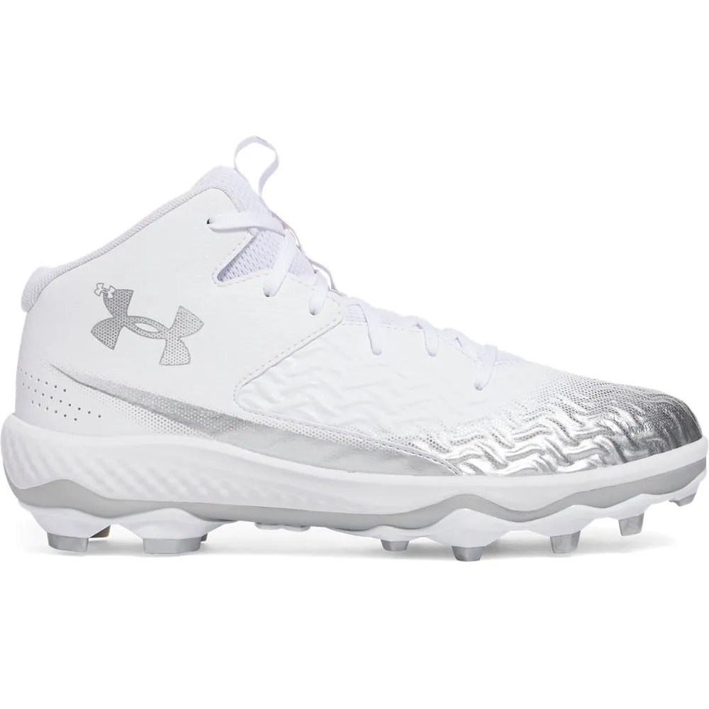 Men's Under Armour Spotlight Mid Football Cleats Balanced Frame Spring Speed
