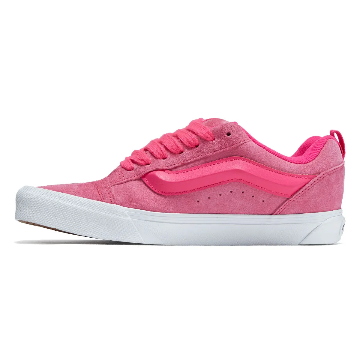 Vans Knu Skool Shoes - Nubuck Pink Glo Simple Wear
