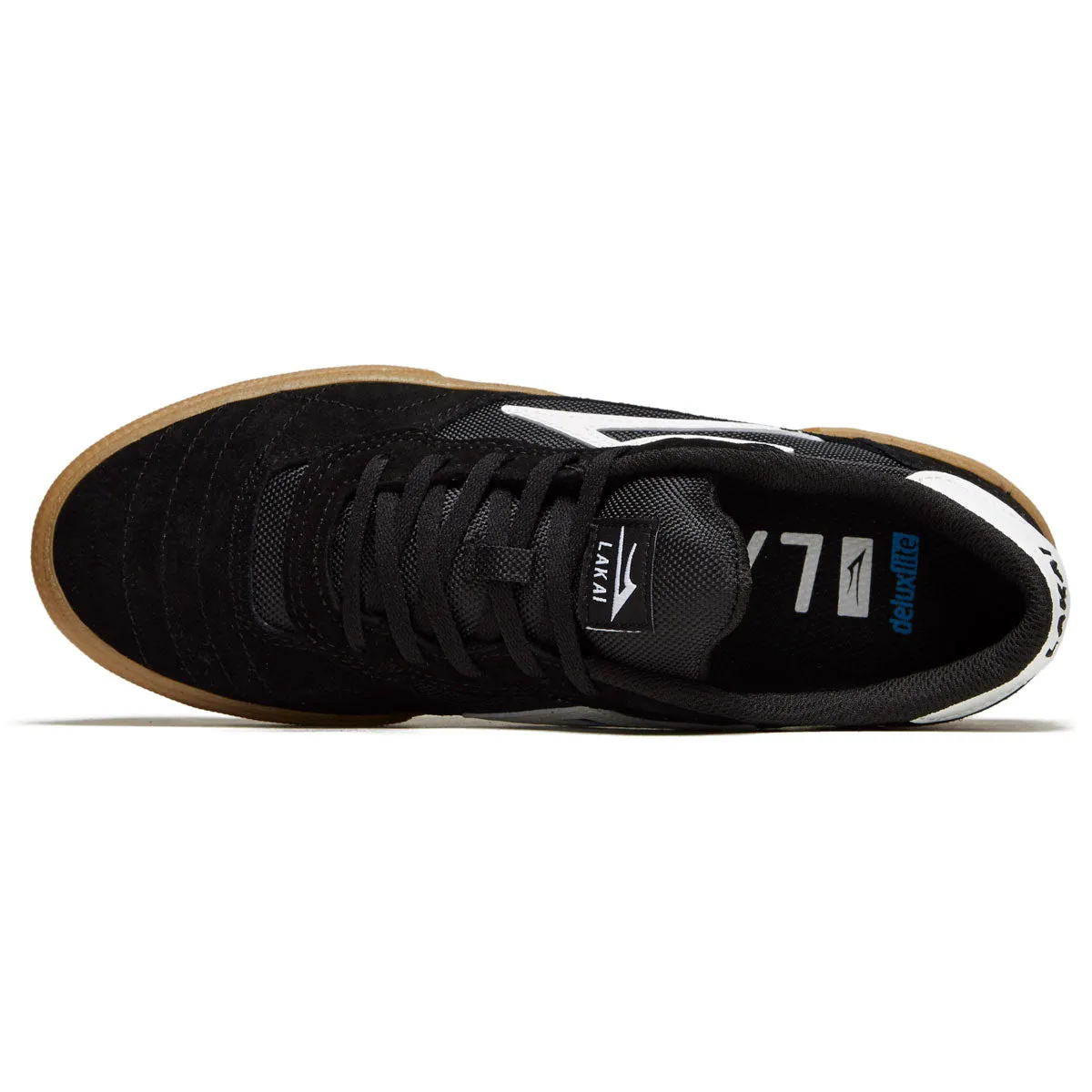 Lakai Cambridge Shoes - Black/Gum Suede Shock Absorbing Cushioned Grip