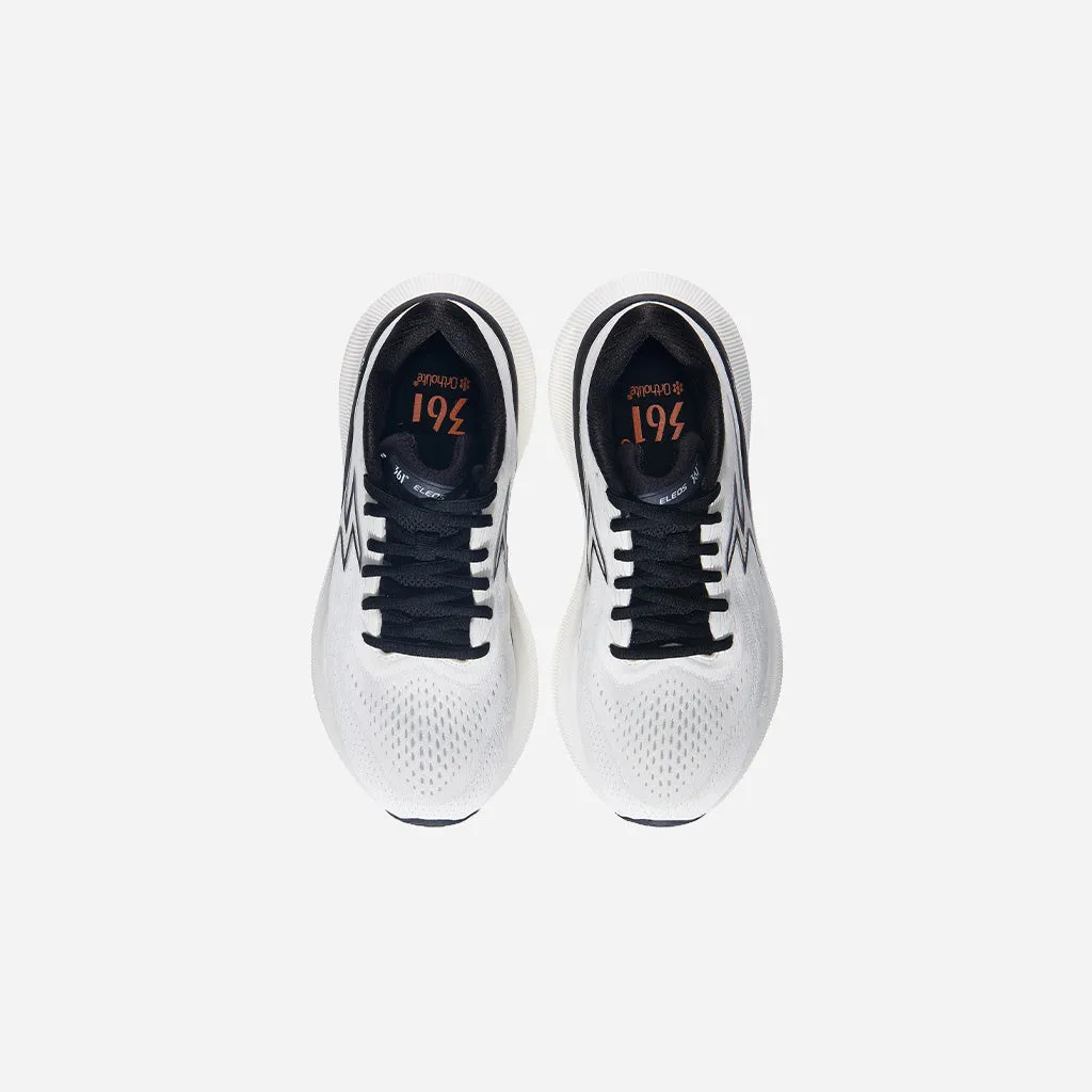 361-ELEOS: White/Black air - cushioned sole shoes