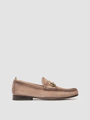 Anti   Slip Steady Path BALFRON 003 - Taupe Suede Penny Loafer