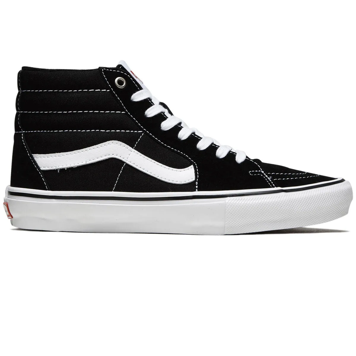 Shock Resistant Vans Skate Sk8-hi Shoes - Black/White