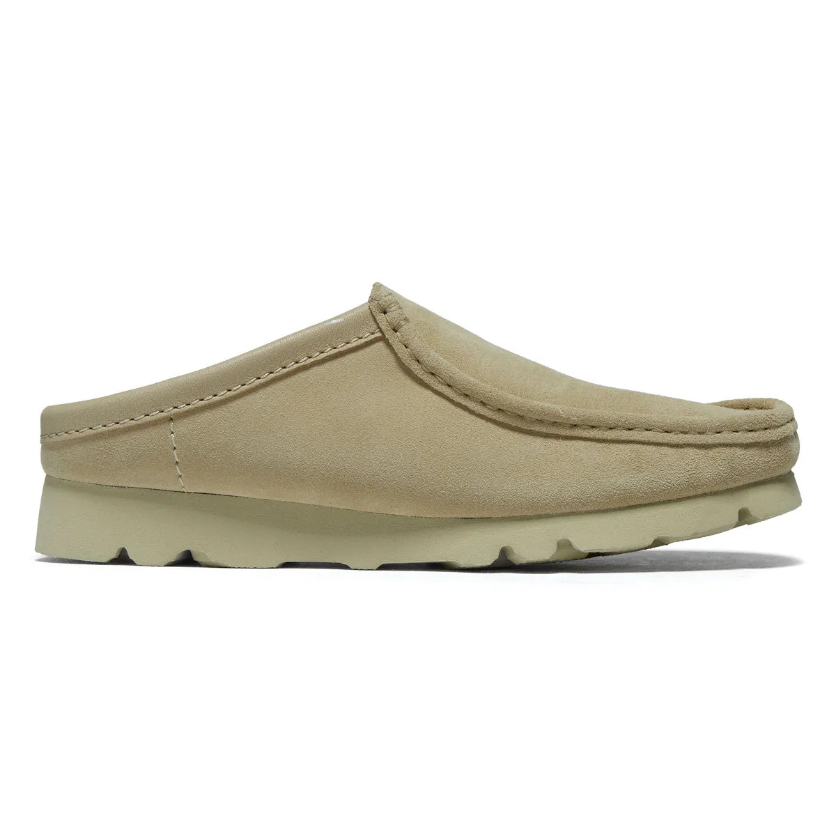 Clarks Wallabee Slip Shoes - Maple Suede Ultimate Comfort Stable Heel
