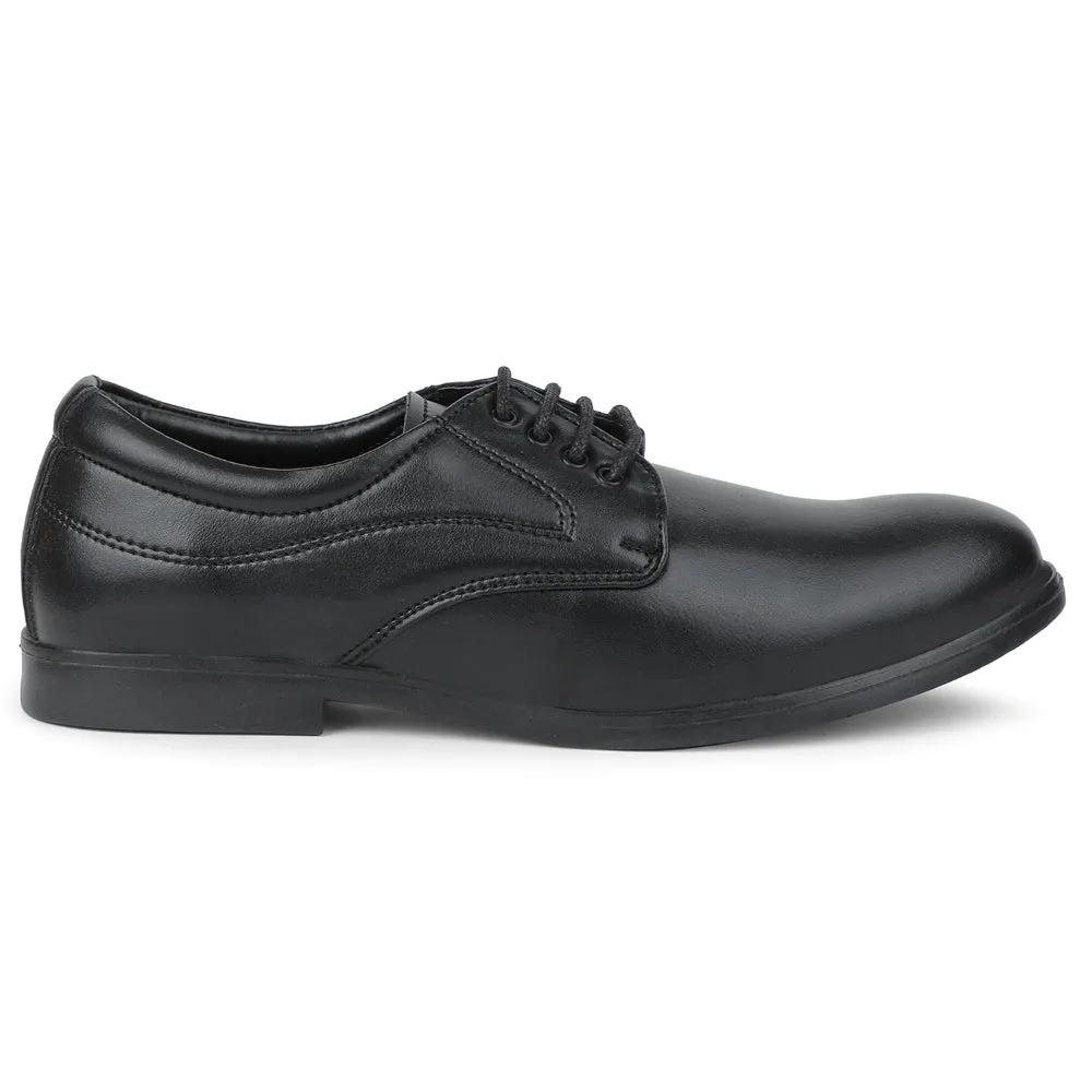 Boardroom Ready Urban Design Fortune Black Formal Lacing Derby Shoes For Men MAJESTIC-1 By Liberty