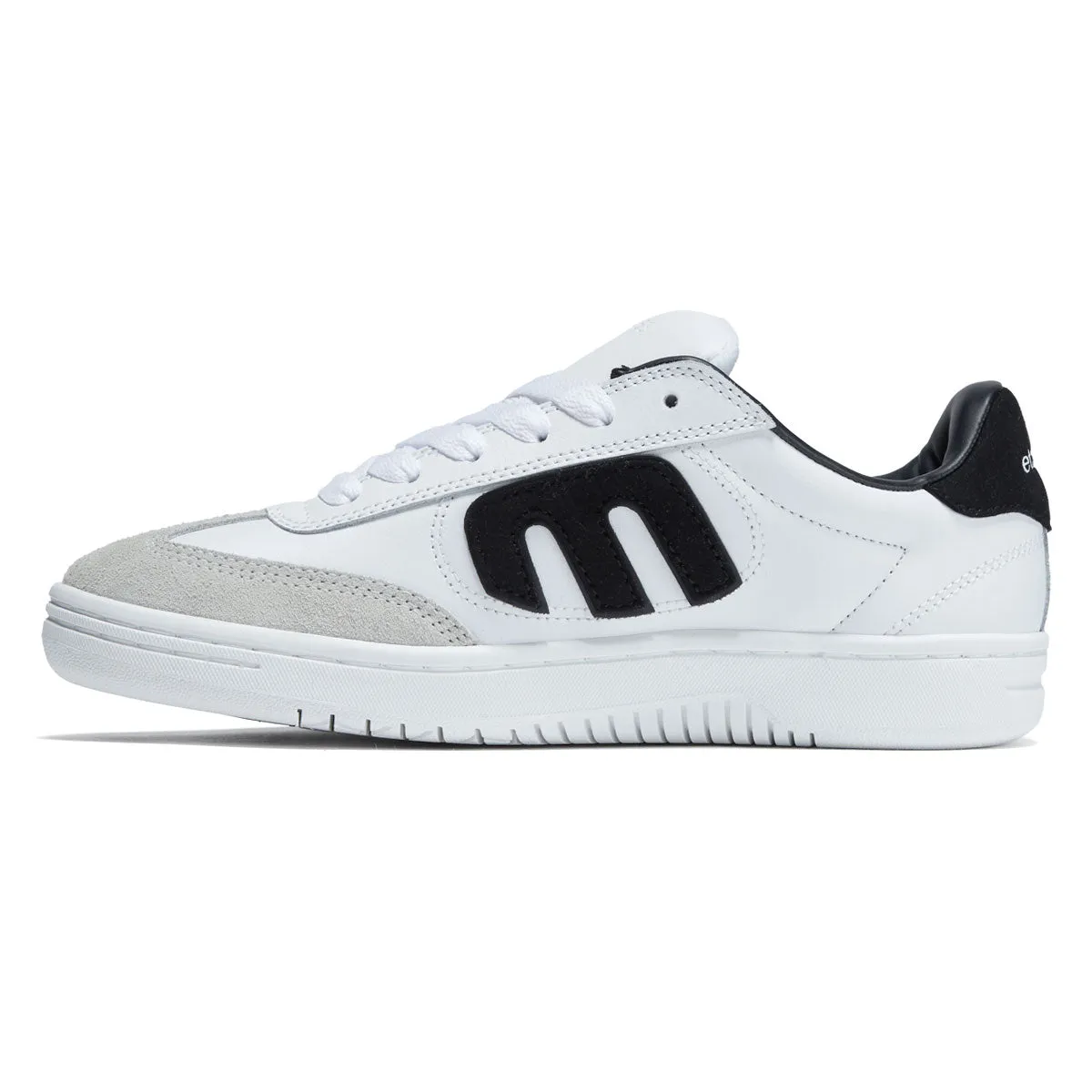 Etnies Lo-Cut Shoes - White/Black/White Bold colors